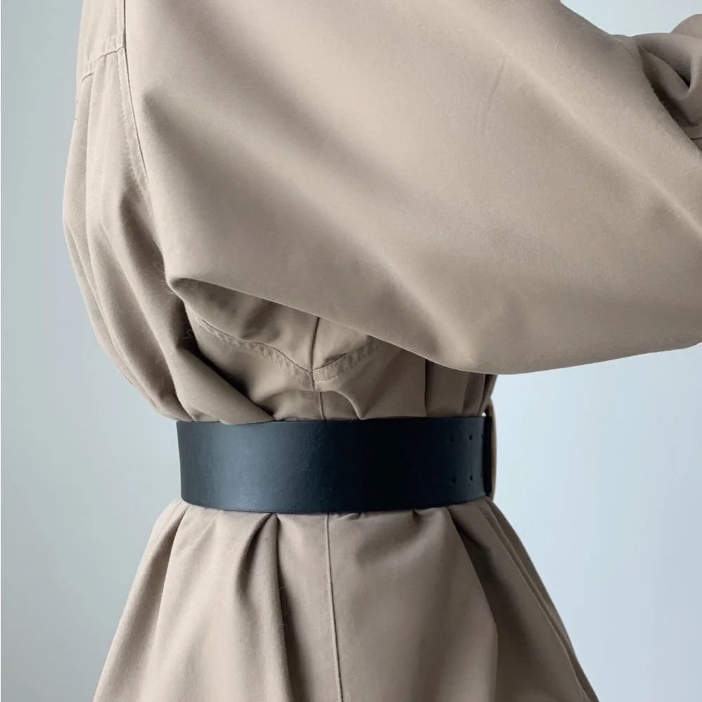 Vegan Leather High Waist C Belt - Picture 2 of 5